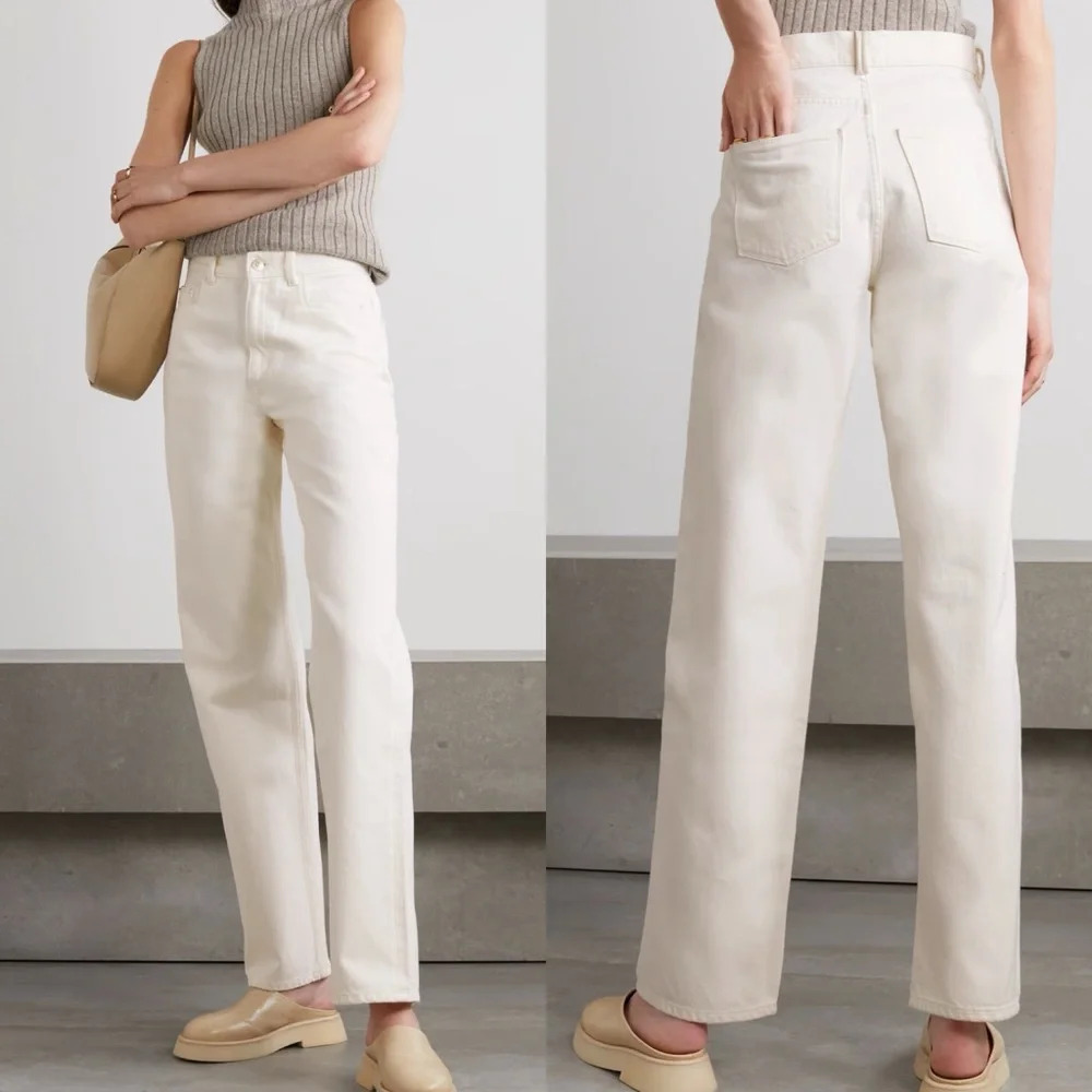 Wandler Poppy high-rise straight leg organic jeans